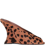 Mules con stampa nimalier Nina in marrone Paris Texas - donna 