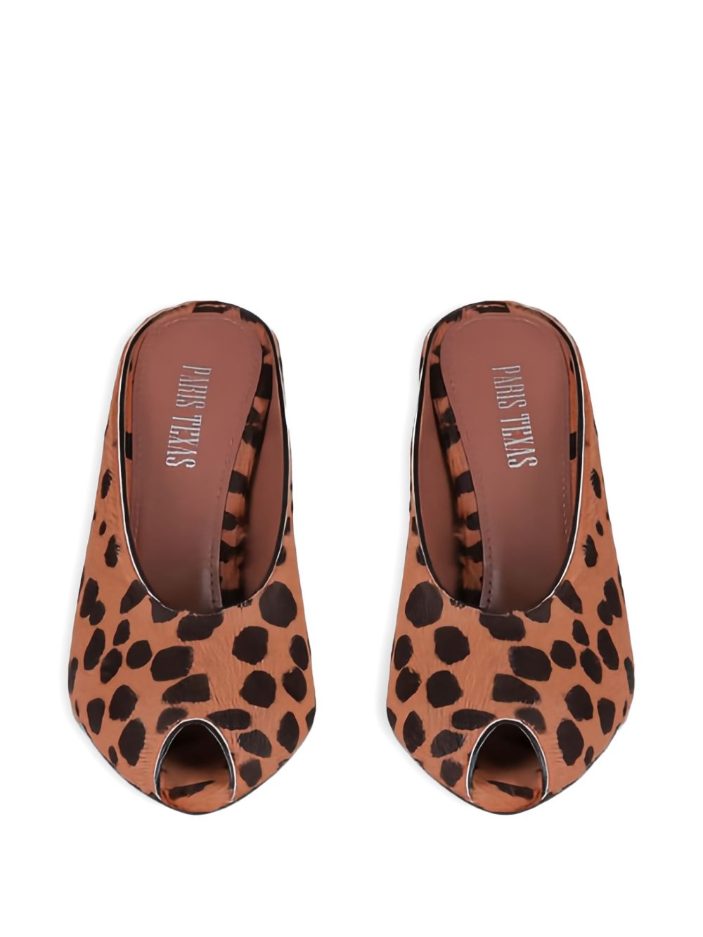 Mules con stampa nimalier Nina in marrone Paris Texas - donna 