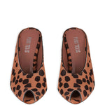 Mules con stampa nimalier Nina in marrone Paris Texas - donna 