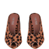 Mules con stampa nimalier Nina in marrone Paris Texas - donna 