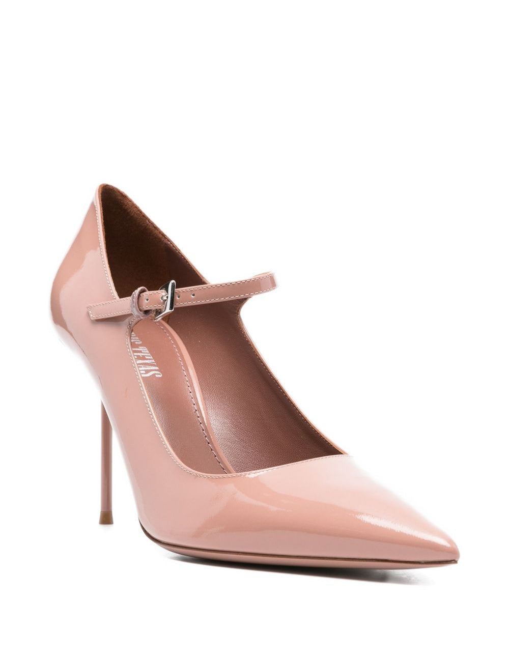Decollete Lidia Mary Jane con cinturino in rosa 