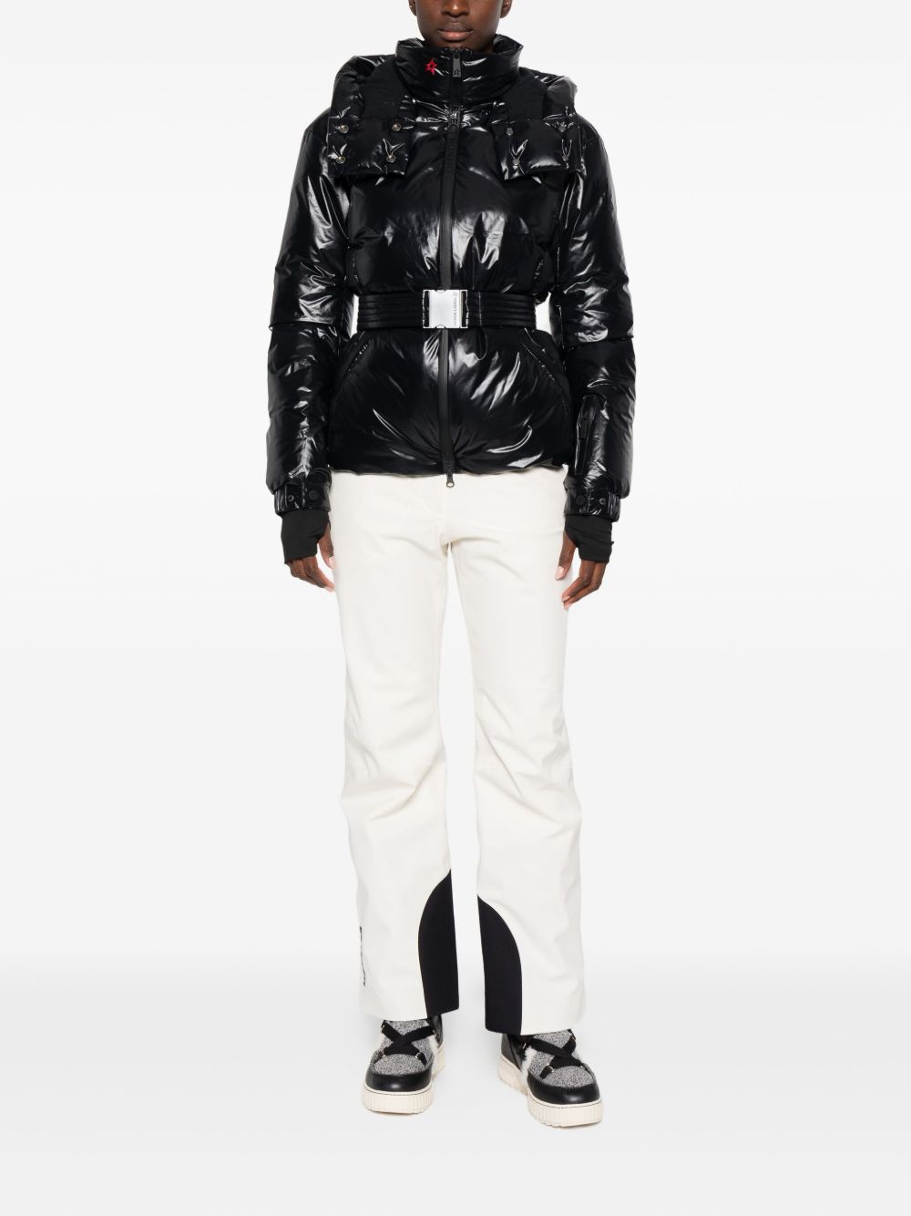 Bomber con cappuccio in nero Perfect moment - donna 
