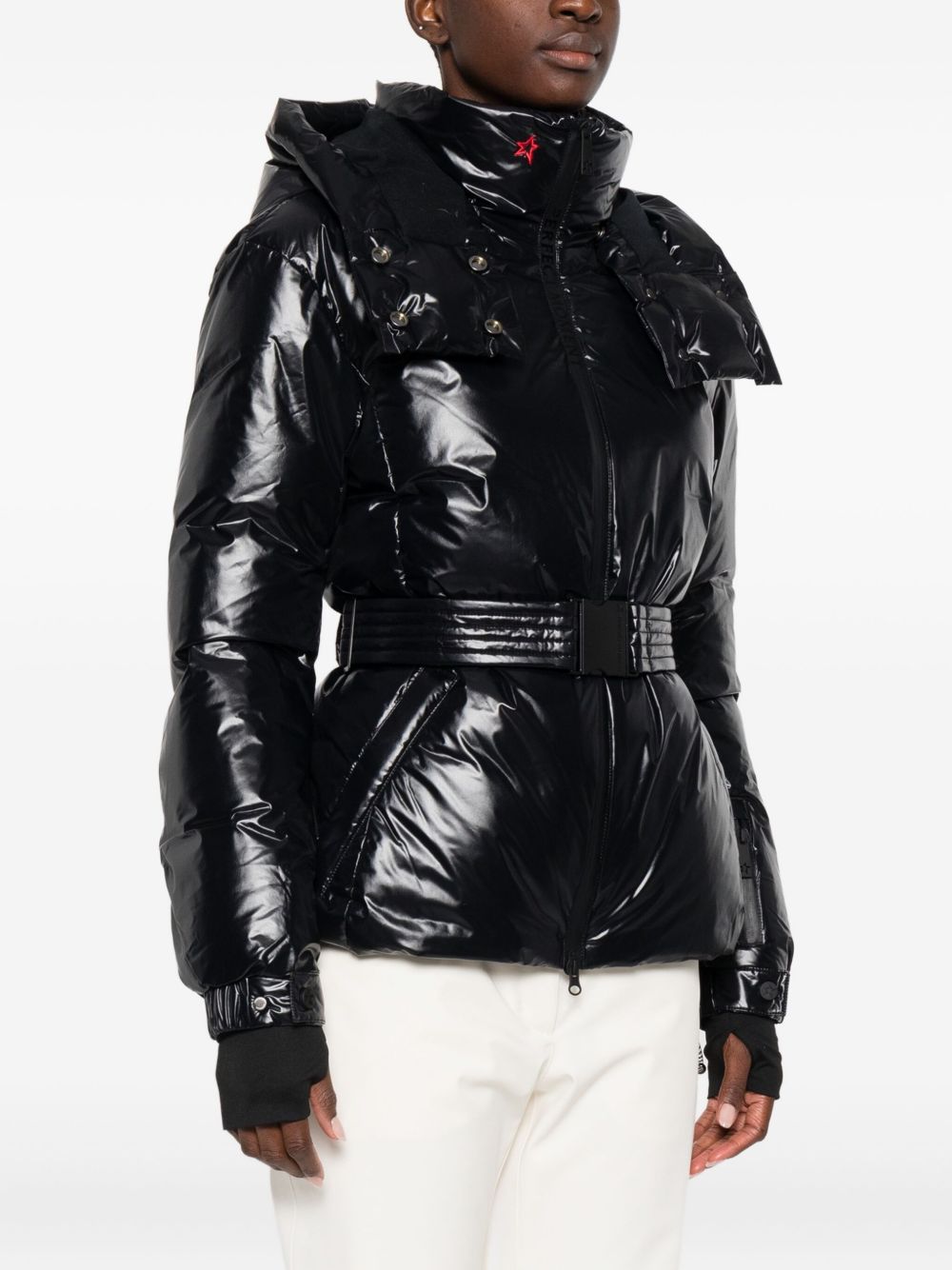 Bomber con cappuccio in nero Perfect moment - donna 