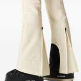 Pantaloni da sci a pannelli svasati in bianco Perfect moment - donna 
