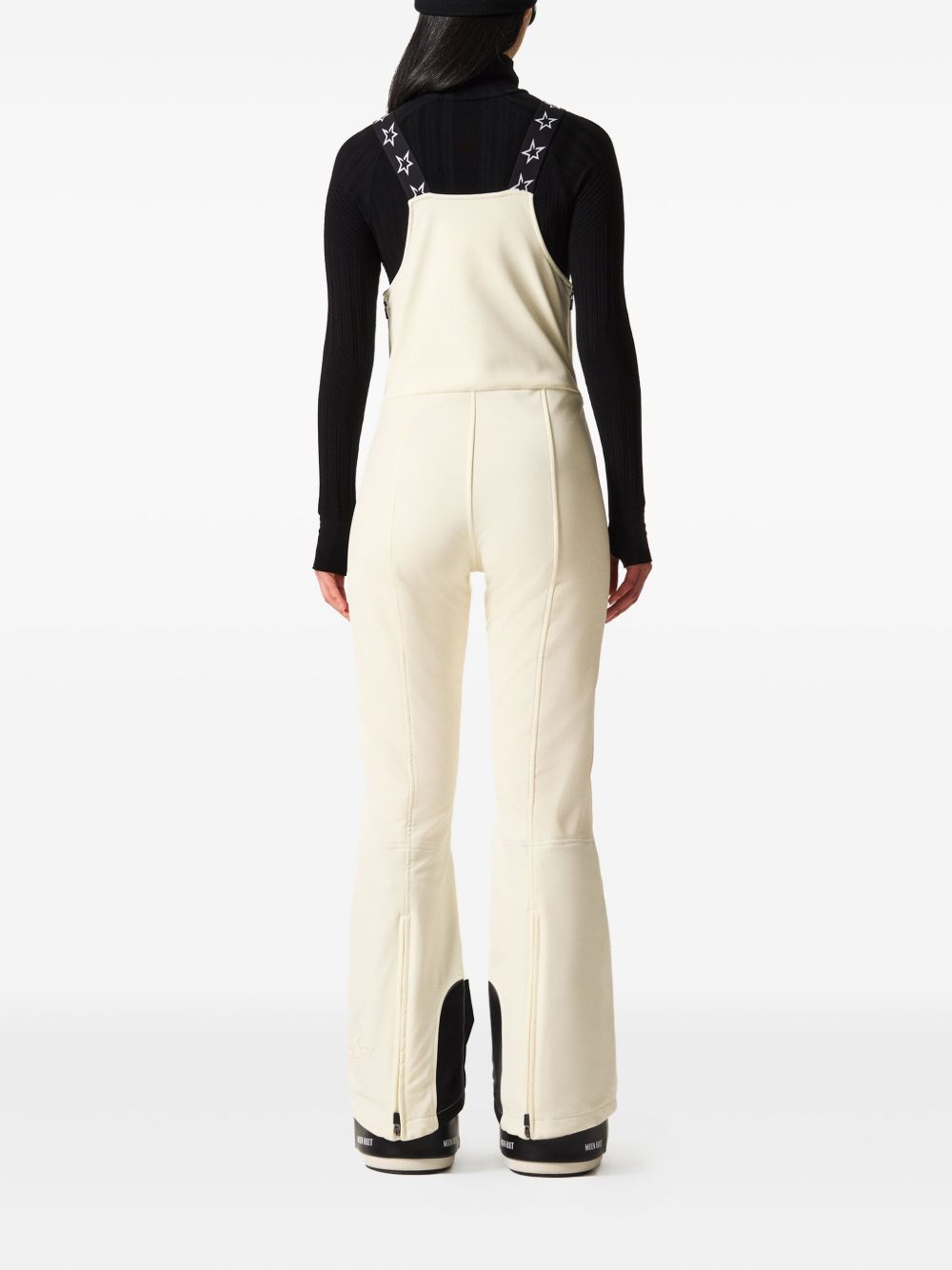 Pantaloni da sci a pannelli svasati in bianco Perfect moment - donna 