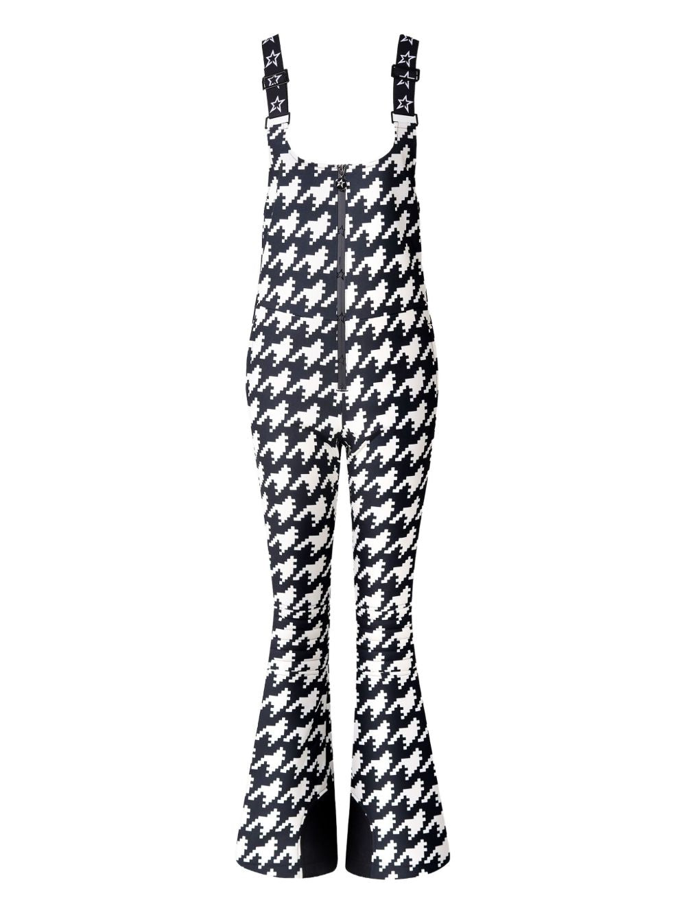 Tuta da sci con fantasia jb in bianco e nero Perfect moment - donna 
