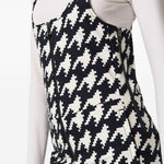 Tuta da sci con fantasia jb in bianco e nero Perfect moment - donna 