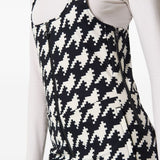 Tuta da sci con fantasia jb in bianco e nero Perfect moment - donna 