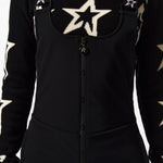 Tuta da sci con fantasia jb in nero Perfect moment - donna 