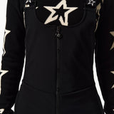 Tuta da sci con fantasia jb in nero Perfect moment - donna 