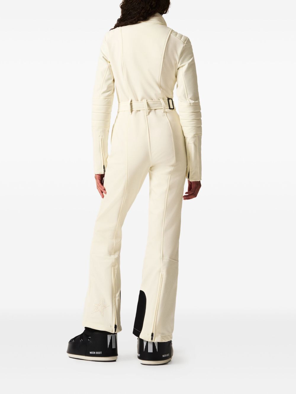 Tuta da sci svasata in bianco Perfect moment - donna 