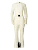 Tuta da sci svasata in bianco Perfect moment - donna