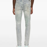 Jeans con effetto vissuto in blu Purple - uomo 