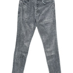 Jeans con lavaggio acido in blu Purple - uomo 