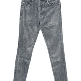 Jeans con lavaggio acido in blu Purple - uomo 