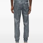 Jeans con lavaggio acido in blu Purple - uomo 