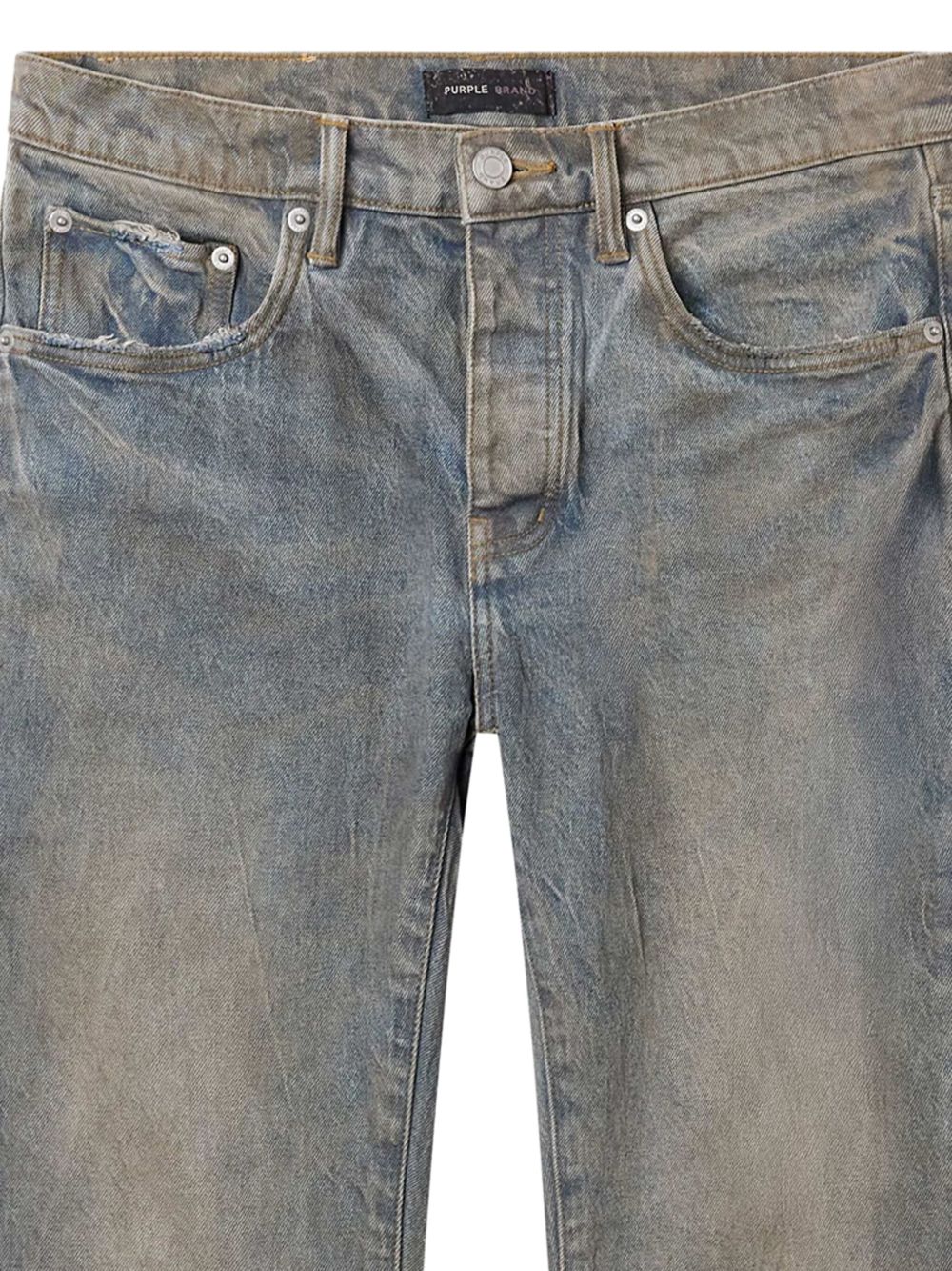 Jeans P001 con effetto schiarito in grigio Purple - uomo 