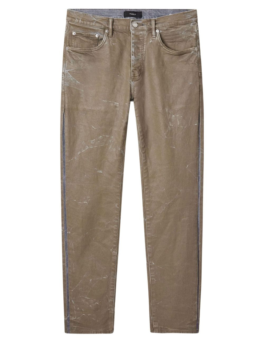 Jeans con effetto vissuto in marrone Purple - uomo 