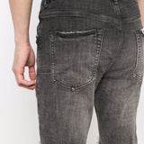 Jeans slim a vita bassa in grigio Purple - uomo 
