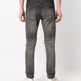 Jeans slim a vita bassa in grigio Purple - uomo 