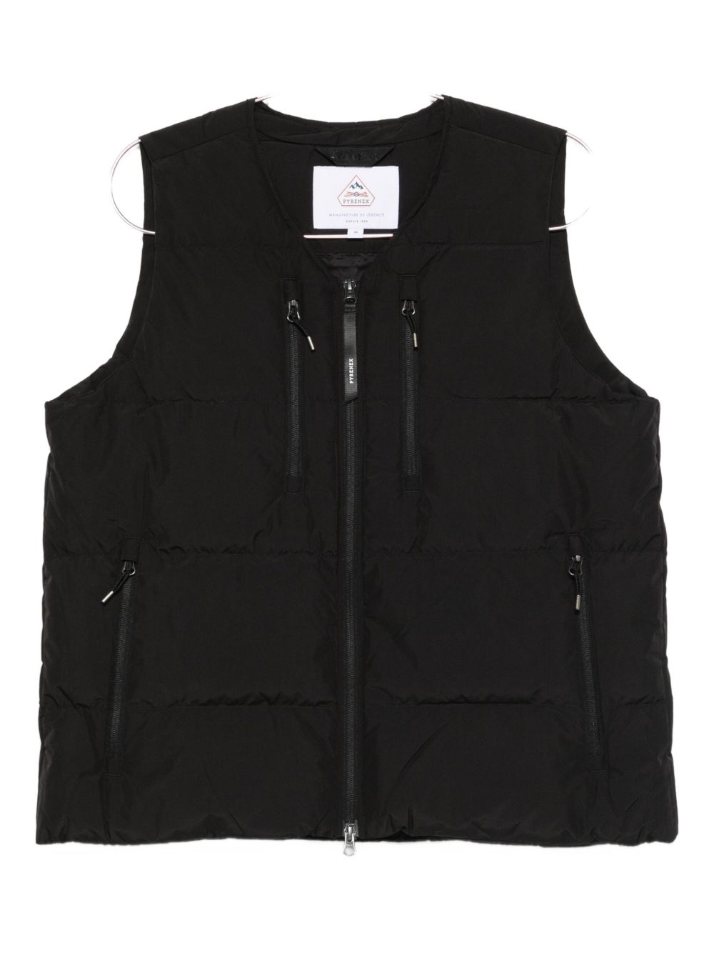 Gilet smanicato con zip in nero Pyrenex - unisex 
