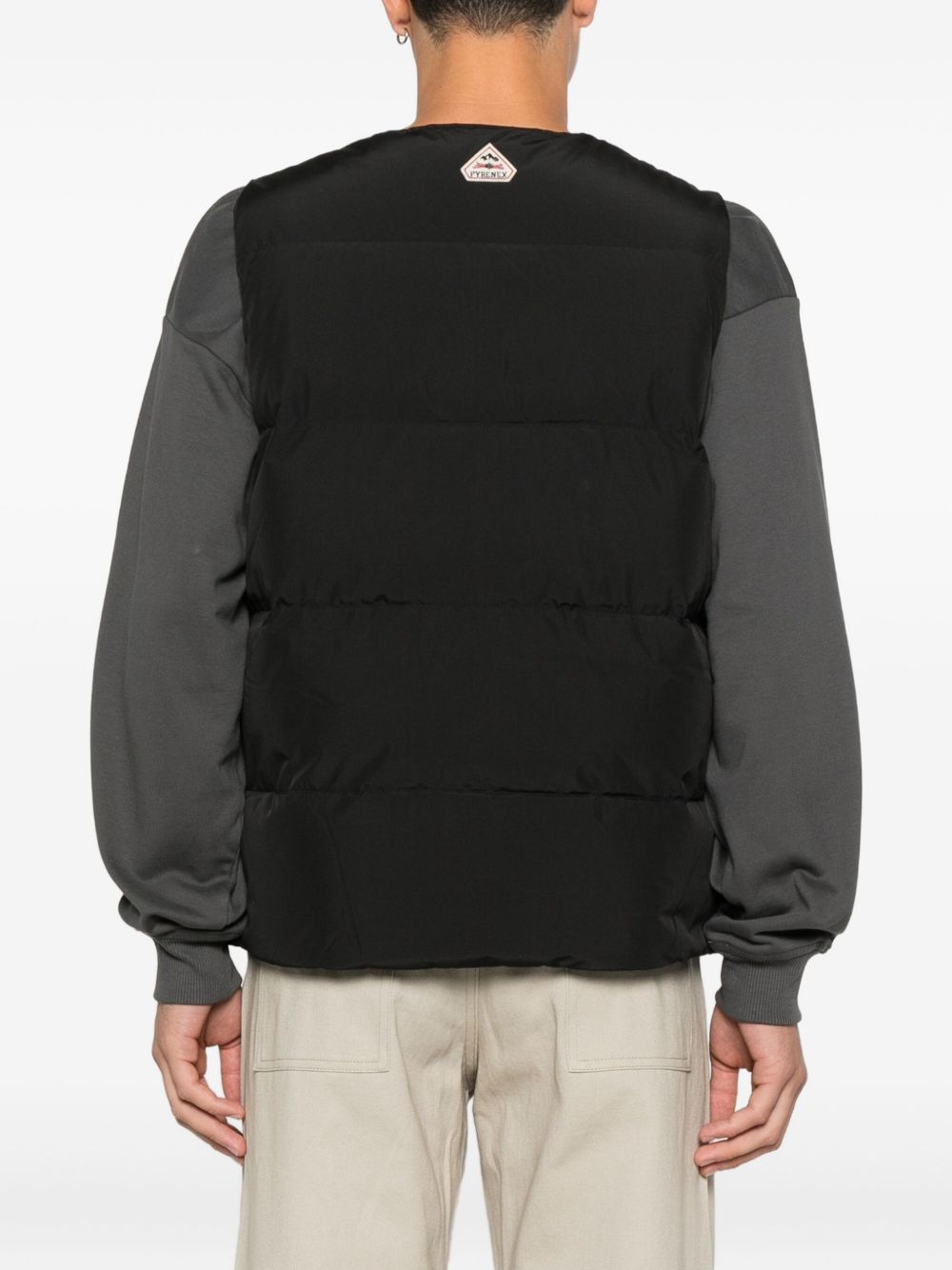 Gilet smanicato con zip in nero Pyrenex - unisex 