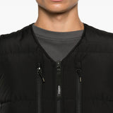 Gilet smanicato con zip in nero Pyrenex - unisex 