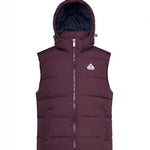 Gilet imbottito con cappuccio spoutnic in viola Pyrenex - unisex 