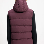 Gilet imbottito con cappuccio spoutnic in viola Pyrenex - unisex 