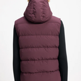 Gilet imbottito con cappuccio spoutnic in viola Pyrenex - unisex 