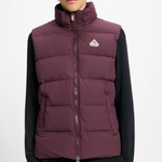 Gilet imbottito con cappuccio spoutnic in viola Pyrenex - unisex 