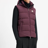 Gilet imbottito con cappuccio spoutnic in viola Pyrenex - unisex 