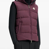 Gilet imbottito con cappuccio spoutnic in viola Pyrenex - unisex 