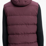 Gilet imbottito con cappuccio spoutnic in viola Pyrenex - unisex 