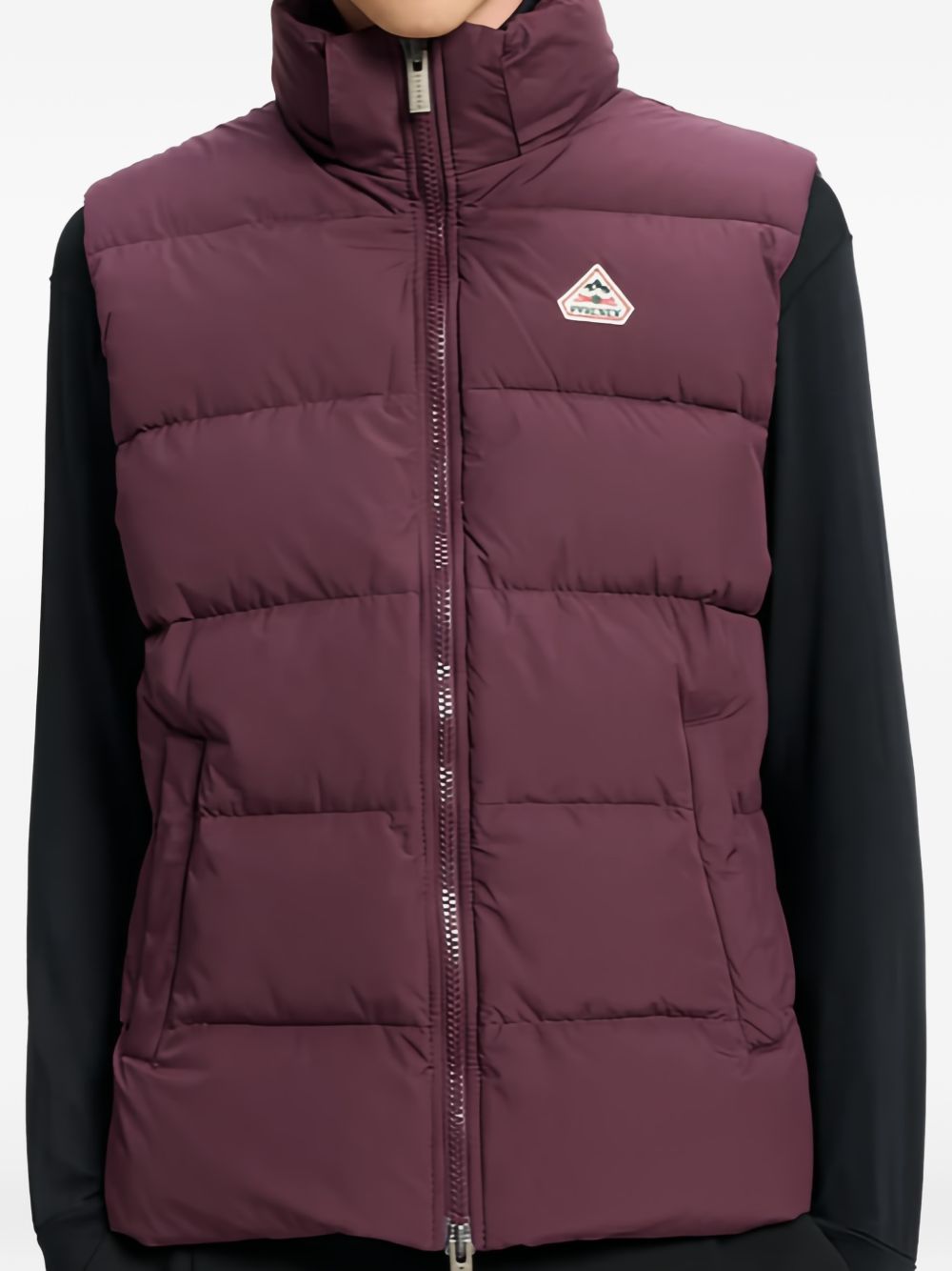 Gilet imbottito con cappuccio spoutnic in viola Pyrenex - unisex 