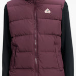 Gilet imbottito con cappuccio spoutnic in viola Pyrenex - unisex 