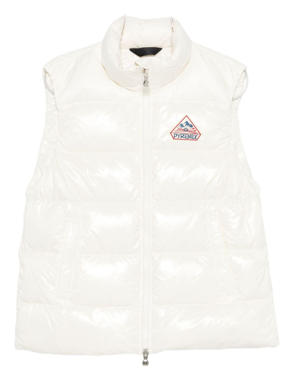 Gilet con logo-patch in bianco Pyrenex - unisex 