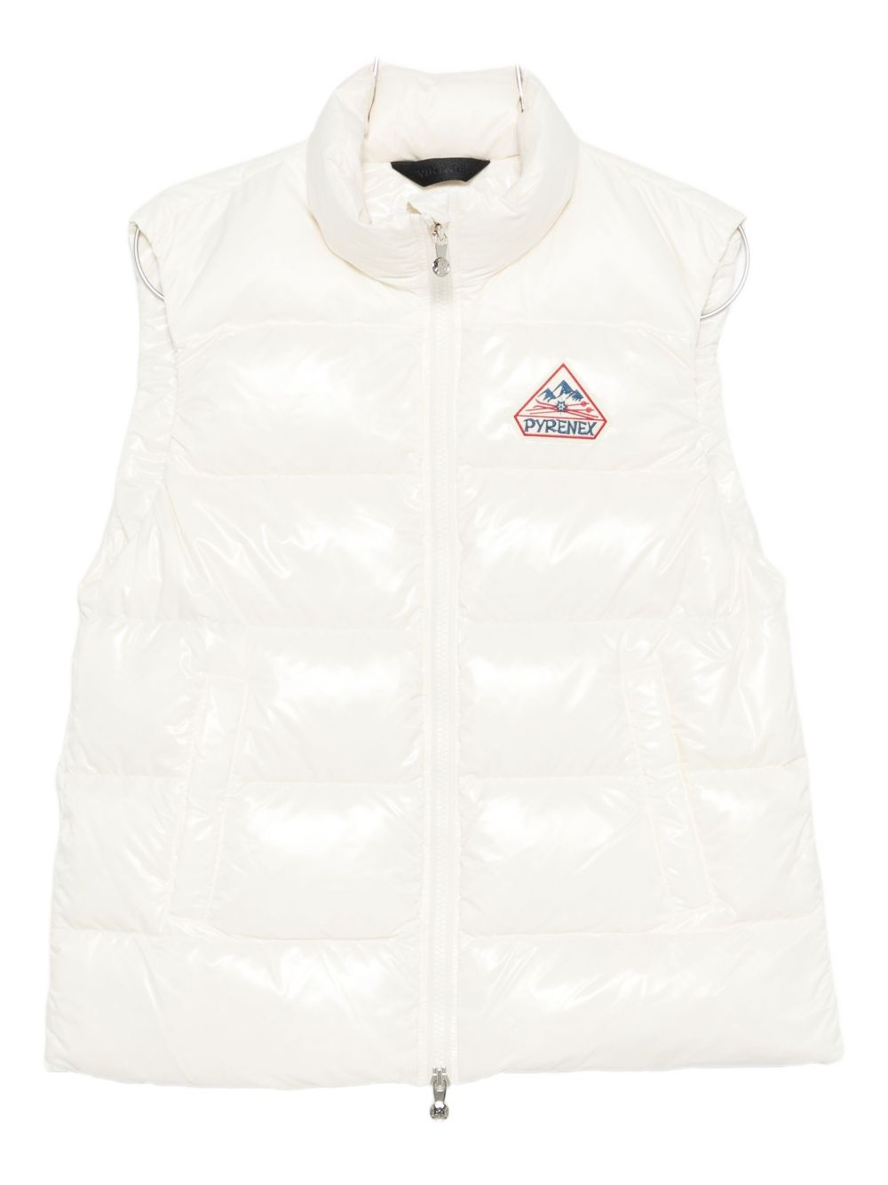 Gilet con logo-patch in bianco Pyrenex - unisex 