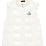 Gilet con logo-patch in bianco Pyrenex - unisex 