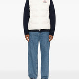 Gilet con logo-patch in bianco Pyrenex - unisex 