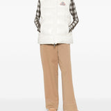 Gilet con logo-patch in bianco Pyrenex - unisex 