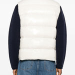 Gilet con logo-patch in bianco Pyrenex - unisex 