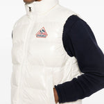 Gilet con logo-patch in bianco Pyrenex - unisex 