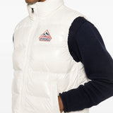 Gilet con logo-patch in bianco Pyrenex - unisex 