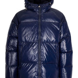 Giacca imbottita con cappuccio in blu Pyrenex - unisex 