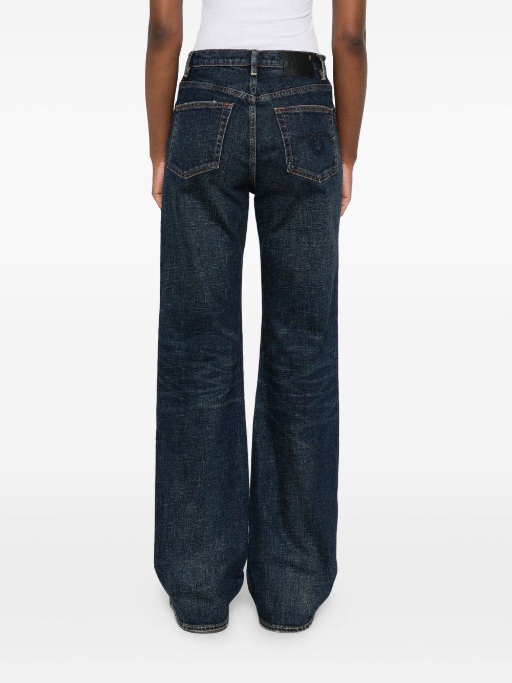 Jeans a vita alta in blu R13 - donna 