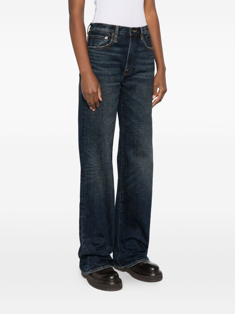 Jeans a vita alta in blu R13 - donna 