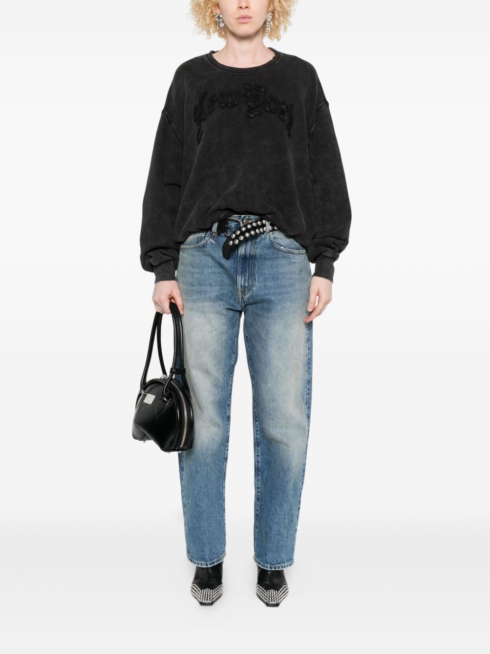 Jeans dritti in cotone in blu R13 - donna 