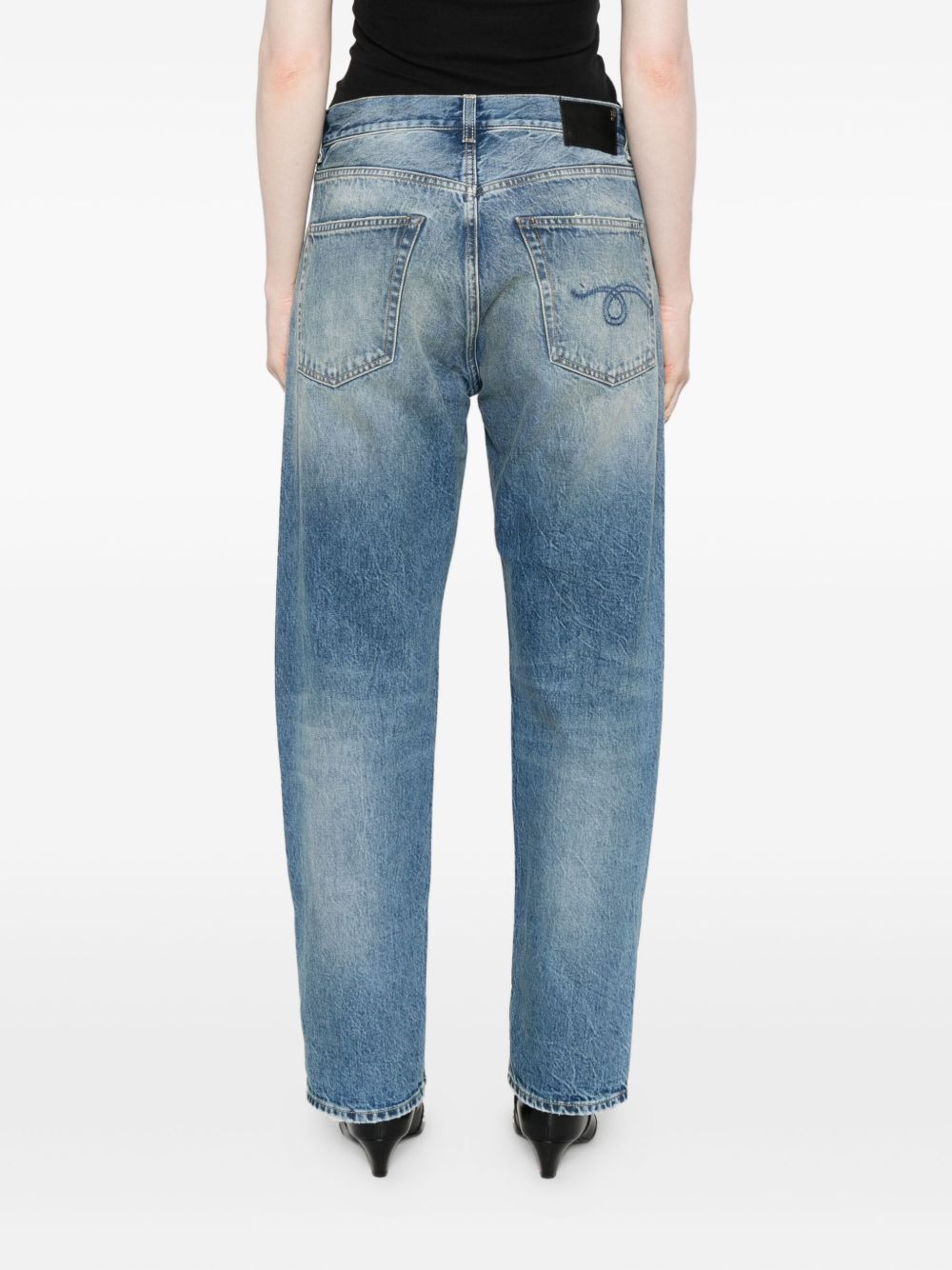 Jeans dritti in cotone in blu R13 - donna 