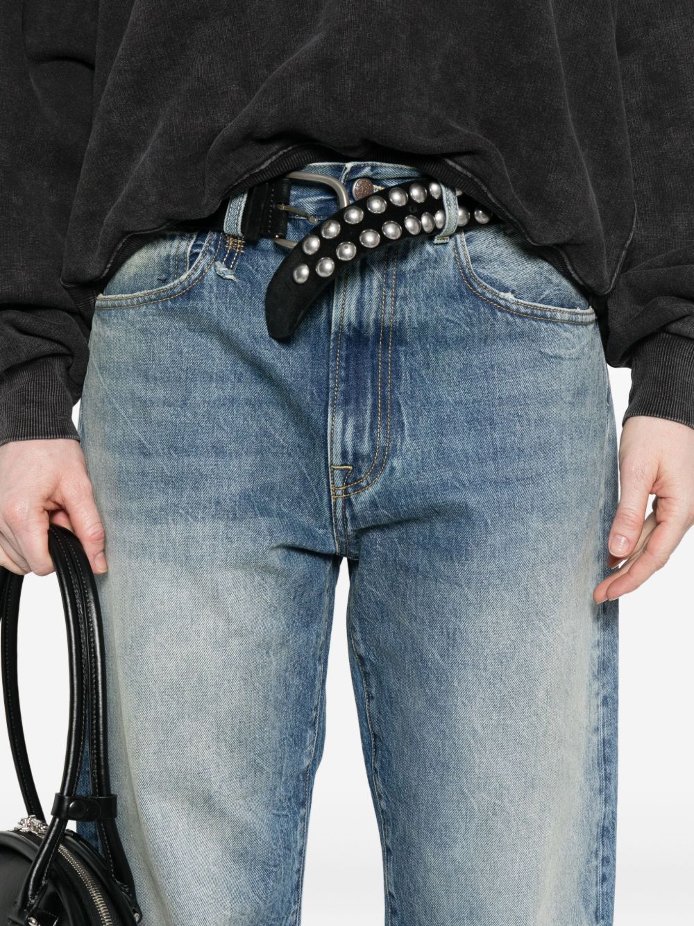 Jeans dritti in cotone in blu R13 - donna 